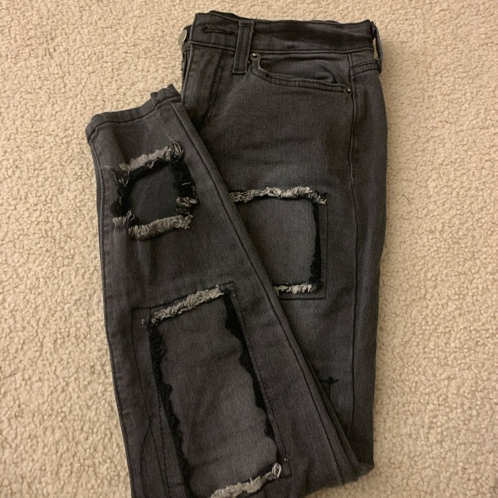 ripped black jeans